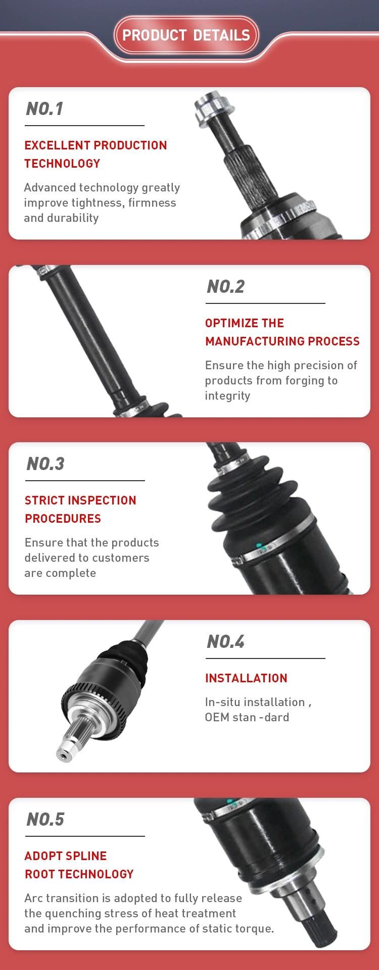 Gjf Brand Left Right Outer CV Joint for Hyundai I10 1.0 1.1 2008-2014 Hy-1-042A