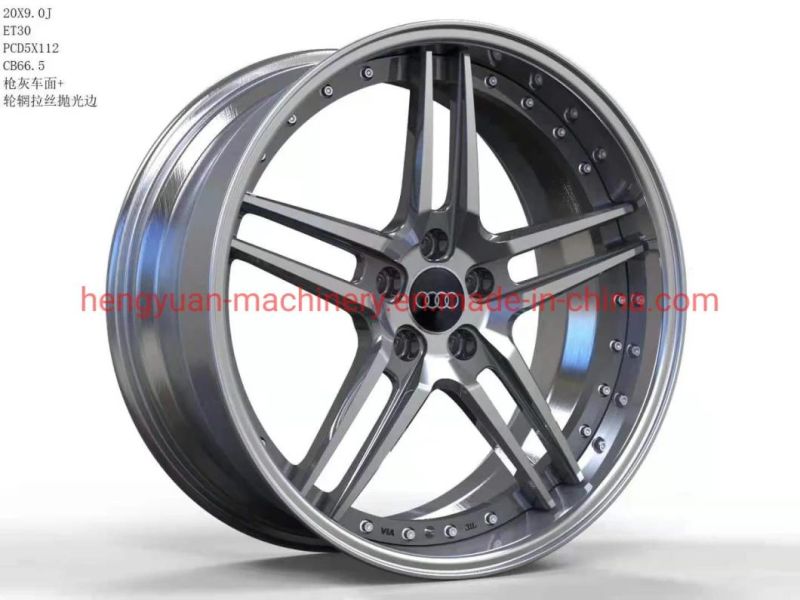 CNC Machined 22-Inch Chrome-Plated Forged Aluminum Alloy Wheels