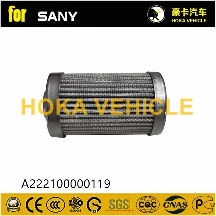 Spare Parts Filter A222100000119 for Sany Construction Machine