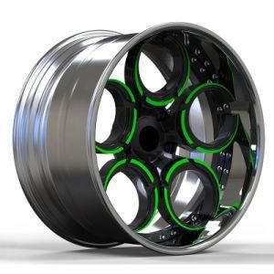 2-Piece Customized Car Wheels, 18/19/20/21/22 Inch 5-Hole 6-Hole Forged Alloy Car Wheels