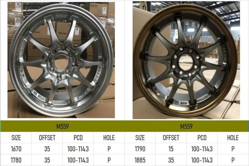 M559 Aluminium Alloy Car Wheel Rim Auto Aftermarket Wheel