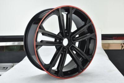 18X7.5 Red Outer Ring Alloy Wheel Replica