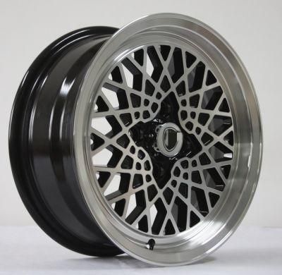 14*6.0 Inch 4 Hole 100 PCD Machined Lip Aftermarket Aluminum Alloy Wheel Rims