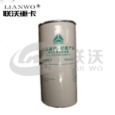 Sinotruk HOWO Auto Truck Spare Parts Diesel Fuel Filter Vg1560080012 Wk962-7