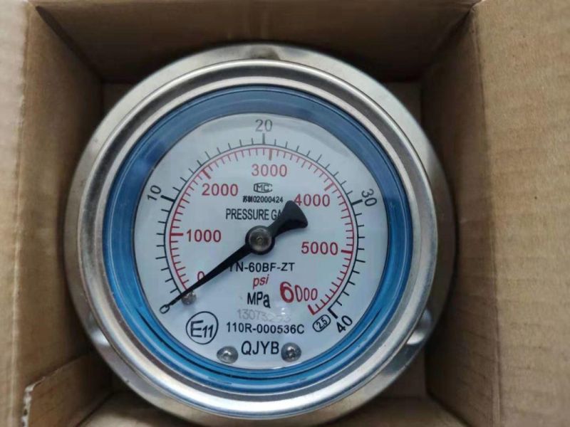 Hf Low Price Vacuum CNG 760"-0mmhg/Inhg Water Air Oil Pressure Gauge En 837