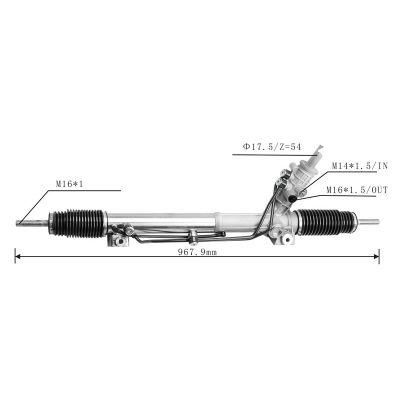 Milexuan Brand New High Quality Auto Parts Steering Rack for BMW Serie 5 E39/520/530 32131096026