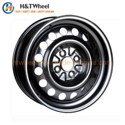 H&T Wheel 564209 15X6.0 4X100 15 Inch Steel Wheel Rims for Passenger Car