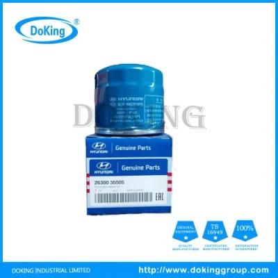 Factory Supply Auto Parts Oil Filter 26300-35505 for Korean Cars