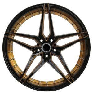 Aviation Aluminum 6061 Customized Forged Automobile Wheel PCD5X120 Forged Automobile Wheel