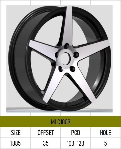 MLC1009 Aluminium Alloy Car Wheel Rim Auto Aftermarket Wheel