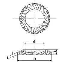 Stainless Steel 304 316 321 Disc Spring Belleville Washer DIN2093