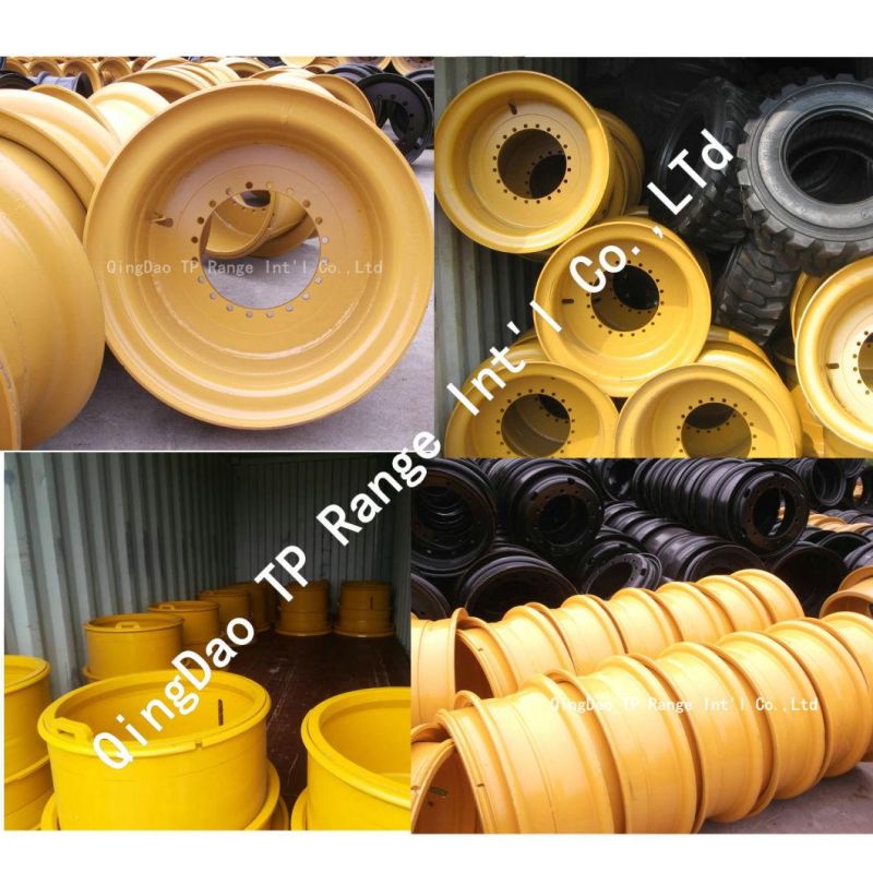Factory Sell Steel Wheel / Rims for off-Road Vehicles Like Loaders, Excavators, Mining Vehicles, Road Rollers (8.00V-20, 10.00W-20, 10.00/1.5-25)