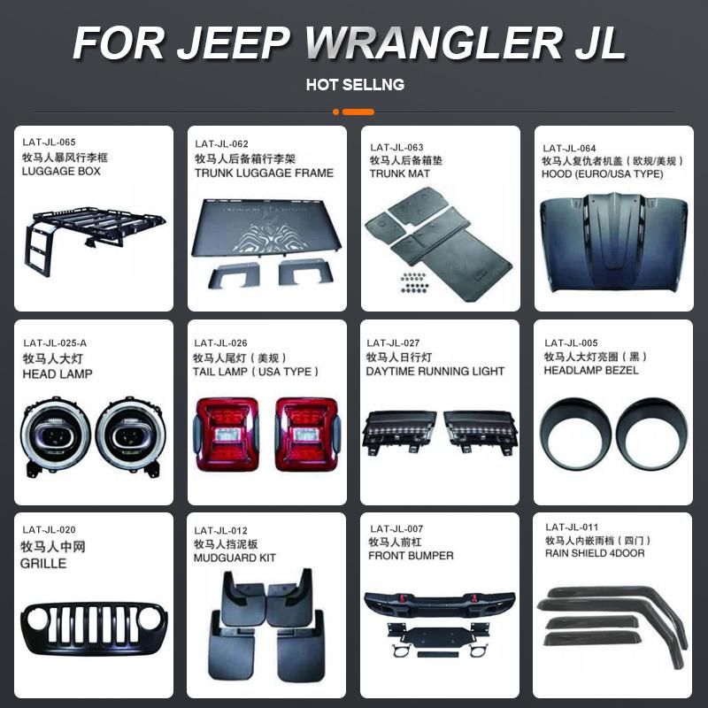 China Wholesale Price Car Accessories Auto Spare Parts for Jeep Wrangler JL