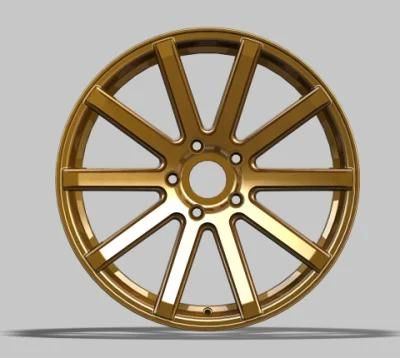 OEM/ODM 18 Inch 19 Inch 100/112 PCD Aluminum Alloy Wheel Rim for Passengers Car Tires Factory Wholesale Wheel Rims Gold Finish