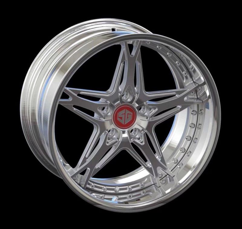 2 Piece Forged Aluminum Alloy Wheel Customized