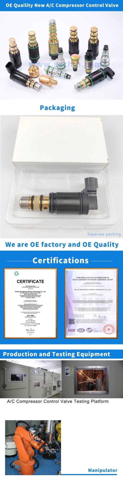 A/C Compressor Electronic Control Valve for Toyota Camry 2.4L 2007-2009 New Brand New & High Quality