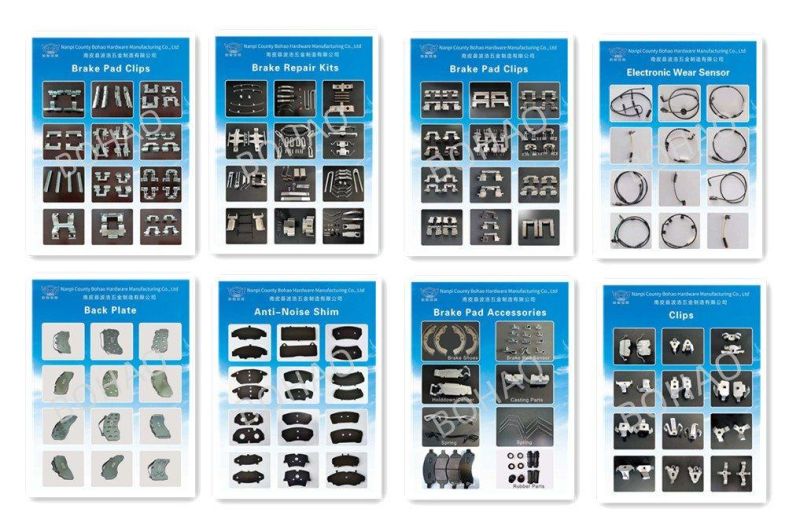 Bohao Factory Wholesale OEM D1004 Auto Brake Pad Clips