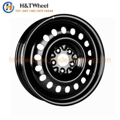 H&T Wheel 725702 Popular 17 Inch 5X1143 Black E-Coating Steel Car Spare Wheel Rims