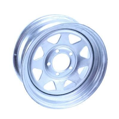 Galvanized Boat Trailer / Light Truck / Car Trailer Steel Wheel Rim