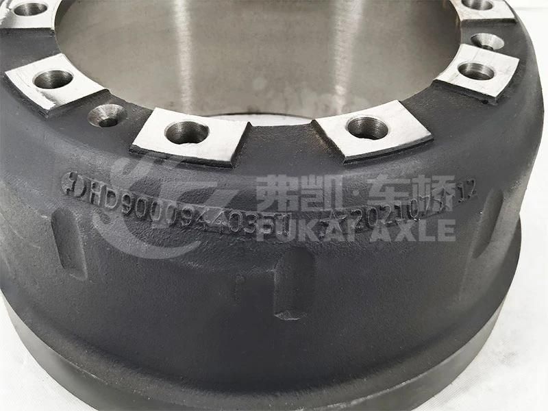 HD90009440351 Front Brake Drum Reinforced for Shacman Delong Truck Spare Parts