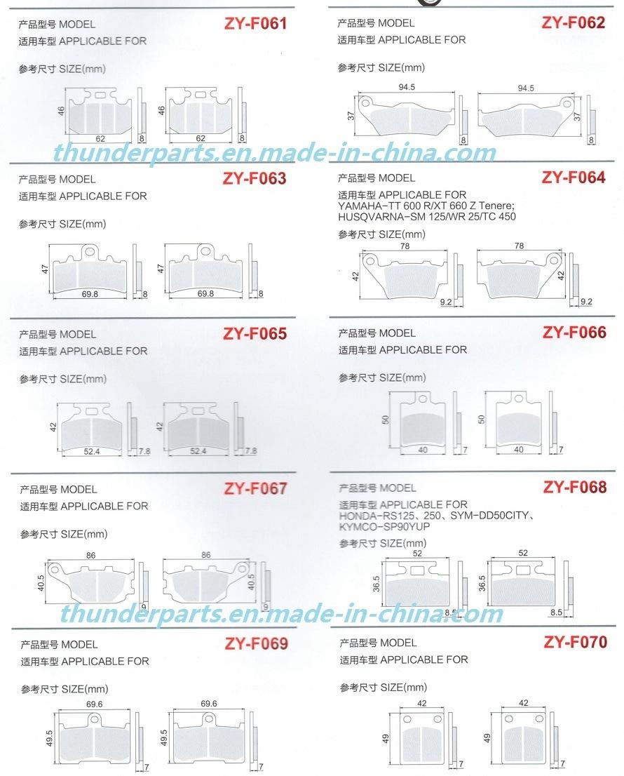 Motorcycle Brake Parts Brake Shoes Pad for Honda/Suzuki/YAMAHA/Bajaj Motorcycles