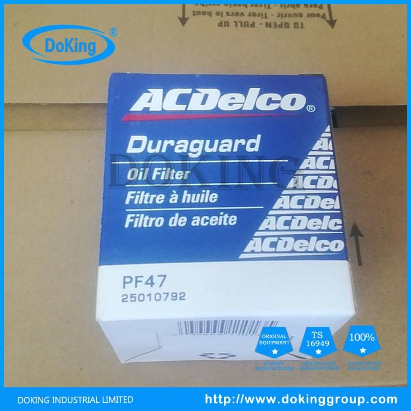 Auto Car Part Oil Filter OEM 25010792 for Acdelcoo