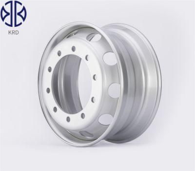 China Manufacture of 9.75X22.5 Tubeless Truck Bus Trailer High Quality Steel Rim Wheel