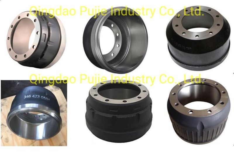 Polished Heavy Duty Truck Brake Drums for Volvo