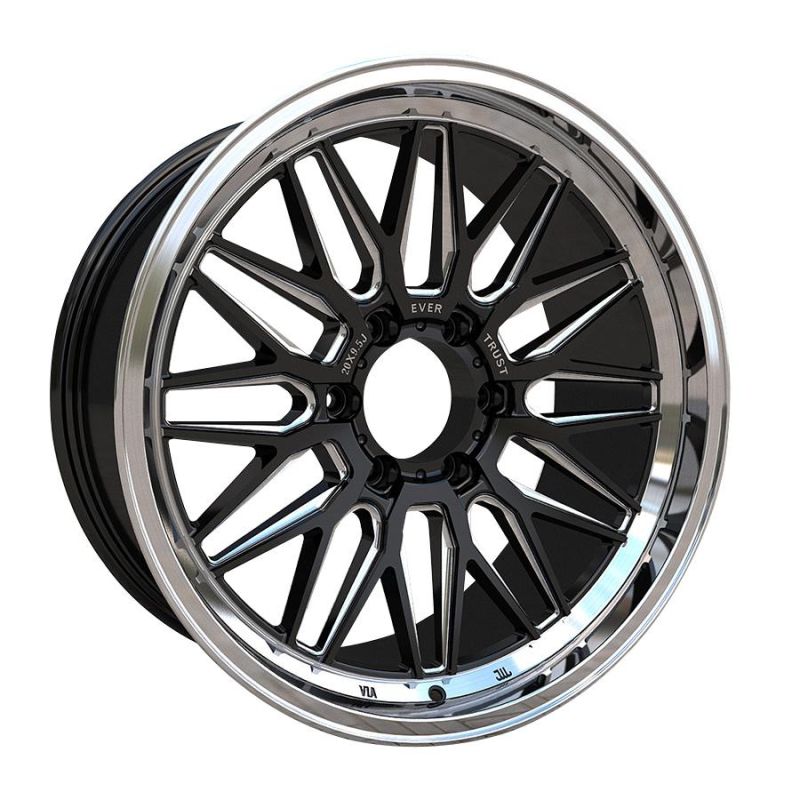 Aluminium Alloy SUV Wheel 20X9 Flat Black Machined Lip Milled Window