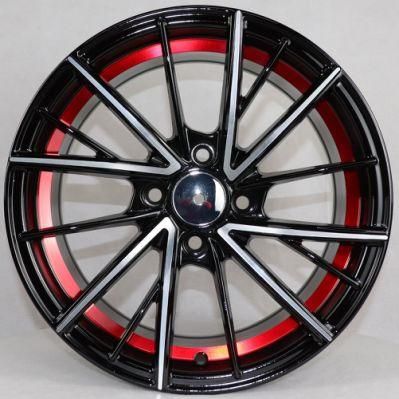 15 Inch 5X100 Alloy Wheel Undercutting with Red Wheels
