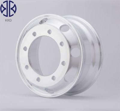 6.75X19.5 19.5 Inch for Small Truck Trialer Tire Use Forged Polished Alloy Aluminum Wheel Rim