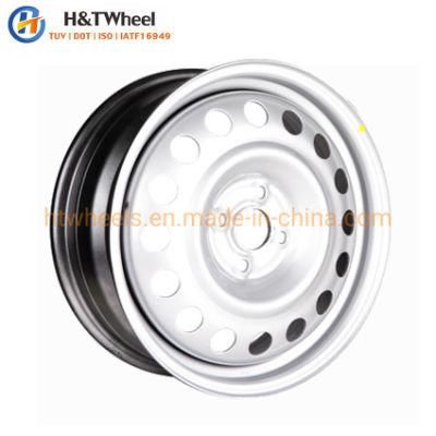 H&T Wheel 664205 Good Run-Out16 Inch 16X6.0 4X100 Stable Balance Car Steel Rim Wheel