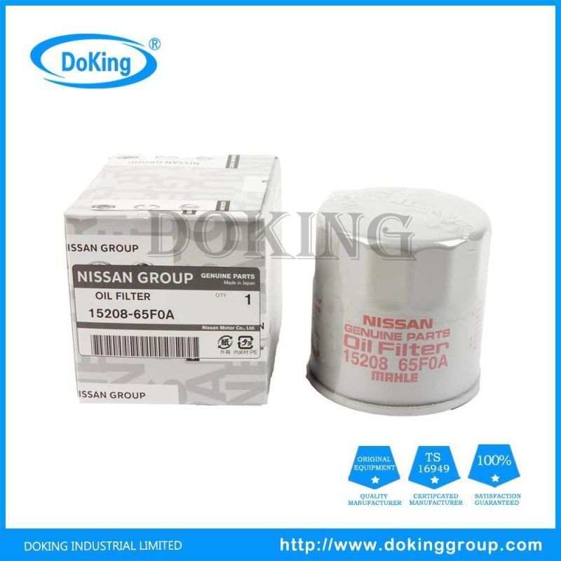 Car Filter 15208-65f0a Oil Filter for Nissan Auto Parts