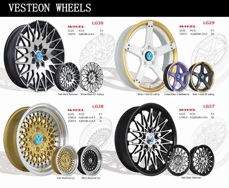 Hot Sale Passenger Car Wheels 14 15 16 17 18 19 20inch