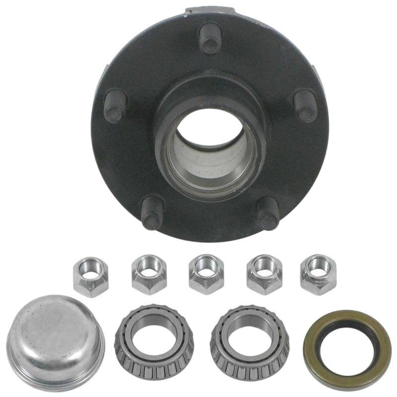 2,000 lb 5 Bolt on 4.5" Idler Hub Complete Kit , Trailer Lazy Hub