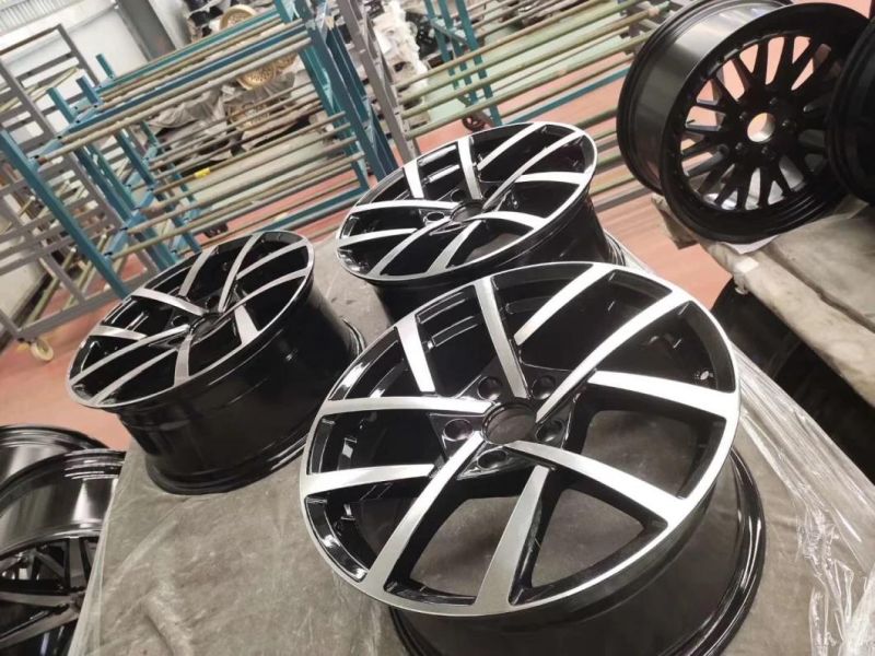 4*100 4*110 4*114.3 Aftermarket Aluminum Alloy Wheels Rims Blue Line Red Line 15 14 Inch Alloy Wheels