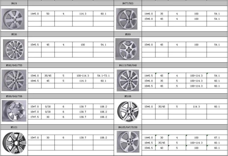 N5106 JXD Brand Auto Spare Parts Alloy Wheel Rim Replica Car Wheel for Toyota Hilux