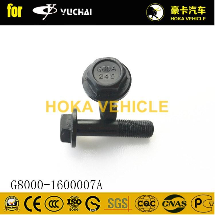 Original Yuchai Engine Spare Parts Idle Gear Bolt  G8000-1600007A for Heavy Duty Truck