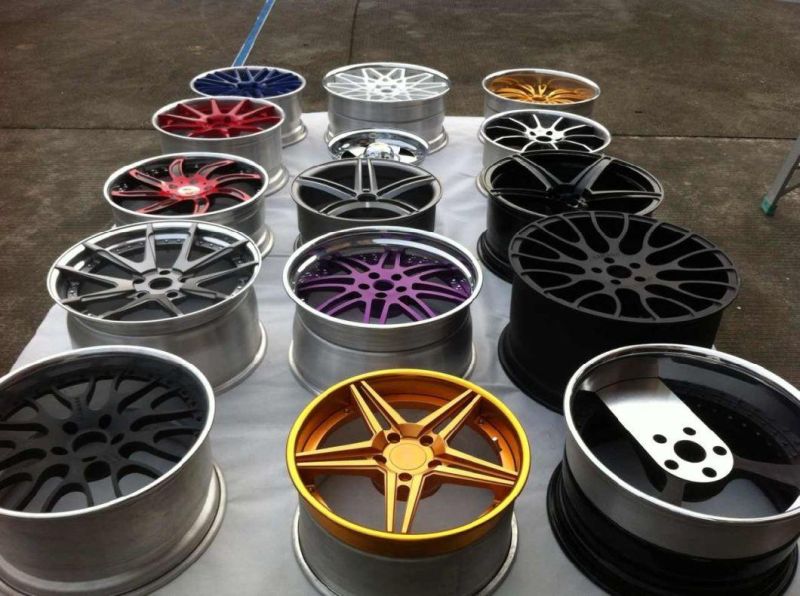 Alumilum Alloy Wheel Rims 22 Inch 5X100/130 15-45 Et Black/Silver Finish Professional Manufacturer for Passenger Car Tire Wheel