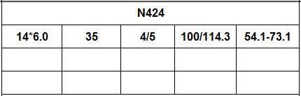 N424 JXD Brand Auto Spare Parts Alloy Wheel Rim Aftermarket Car Wheel