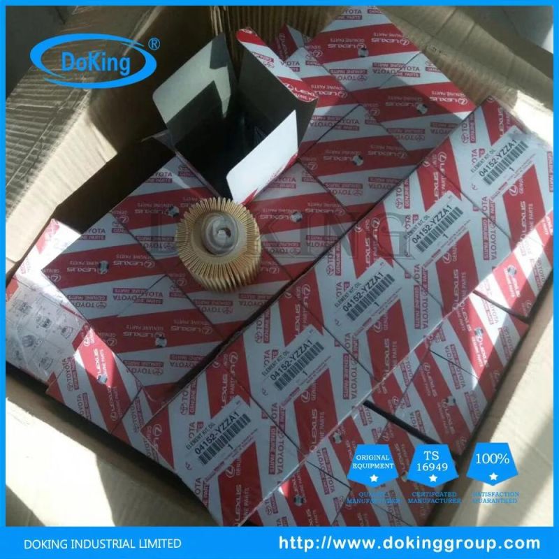 High Quality Oil Filter 04152-Yzza1 Auto Spare Parts for Toyota