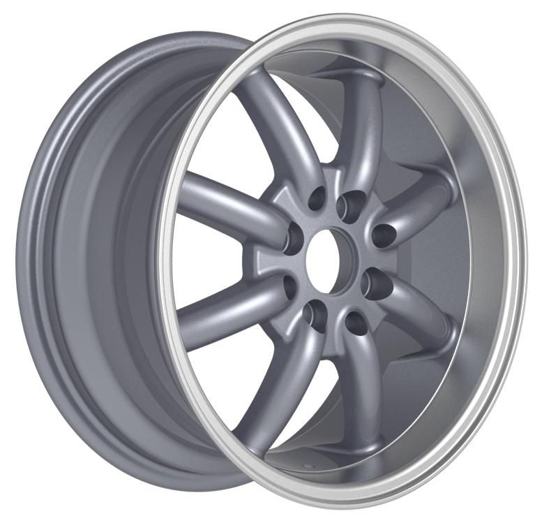 Professional Manufacturer Alumilum Alloy Wheel Rims 14/15/17 Inch Bronze Machined Lip for Passenger Car Wheel Aftermarket Wheel