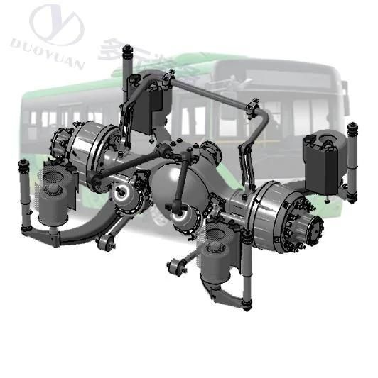 Complete Axle Assembly Yutong Bus Axle Part with Electric Brake Assembly Low Floor Type Axl Air Bag for Coach /Car