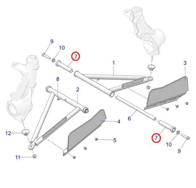 Polaris ATV Sportsman & Hawkeye a-Arm Bushing