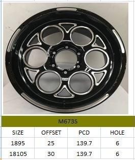 M673S JXD Brand Auto Spare Parts Alloy Wheel Rim Aftermarket Car Wheel