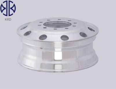 8.25X24.5 24.5inch for Tyre Tire Auto Spare Parts Heavy Duty Forged Polished Truck Bus Trailer Alloy Aluminum Wheel Rim