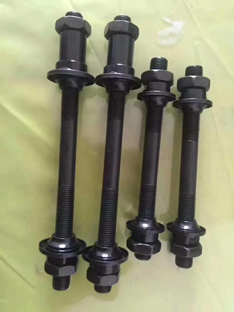 Bicycle Axle Bike Hub Spindle with Ball Retainer and Quick Release or with Bearing