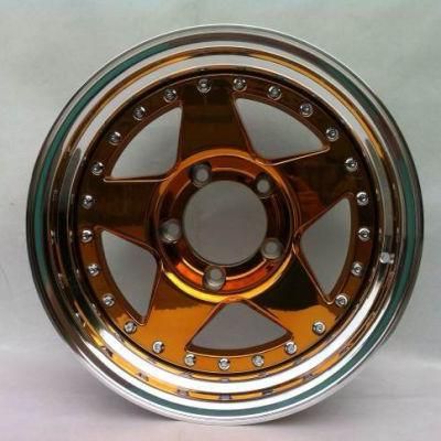 High Quality 3 Pieces Forged Split Wheel Customized Step Lips Deep Dish Alloy Wheels