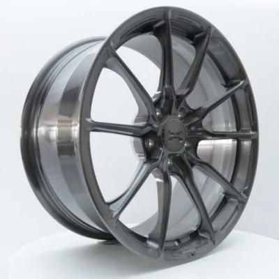 Custom 6061 T6 2PCS Forged Wheel Rim, Forged Aluminum Wheel with Polished Lip