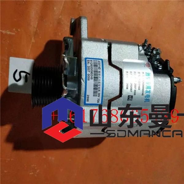 Weichai Engine Alternator, Shacman Truck Alternator 612600090248 for HOWO, Shacman